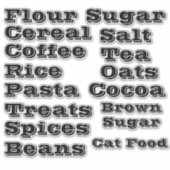 Sticker Gras de vinyle de panterie personnalisable (Devant)