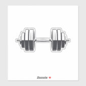 Sticker Gras Dumbbell Power - Conception de conditionnemen (Feuille)