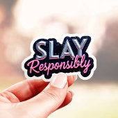 Sticker Gras Slay de manière responsable