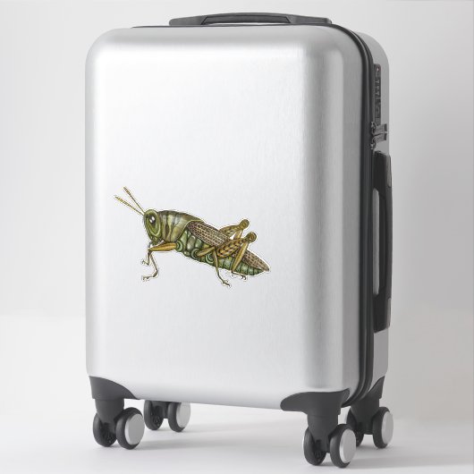 Sticker Grasshopper vert (Sur valise)