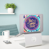 Sticker Grateful Coeur Encouragement Plutôt Inspiritisme (Ordinateur portable sur le bureau)