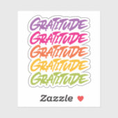 Sticker Gratitude (Feuille)