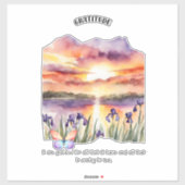 Sticker Gratitude Affirmation positive (Feuille)