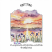 Sticker Gratitude Affirmation positive (Devant)