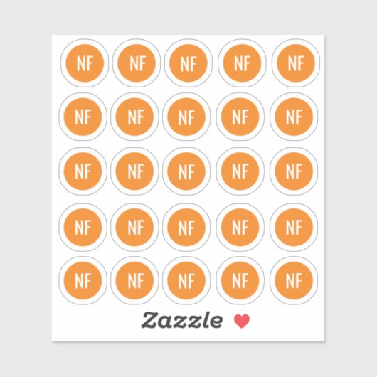 Sticker gratuit pour le choix de repas (Feuille)