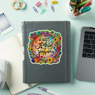 Sticker Gratuit pour votre voyage Floral amusant Inspirivé