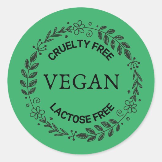 Sticker gratuit Vegan Lacatose (Devant)