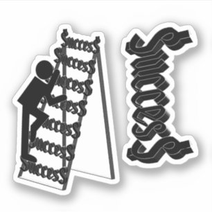 Sticker Gravissant l'échelle du succès