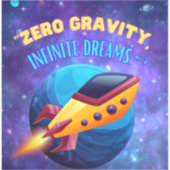 Sticker Gravité zéro rêves infinis (Recto)