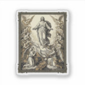 Sticker Gravure vectorielle d'ange de l'Ascension vintage_ (Devant)