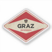 Sticker Graz Autriche Vintage (Devant)