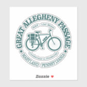 Sticker Great Allegheny Passage (cycling) (Feuille)