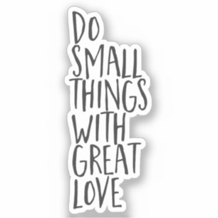 Sticker Great Love Inspirational quote noir blanc vinyle