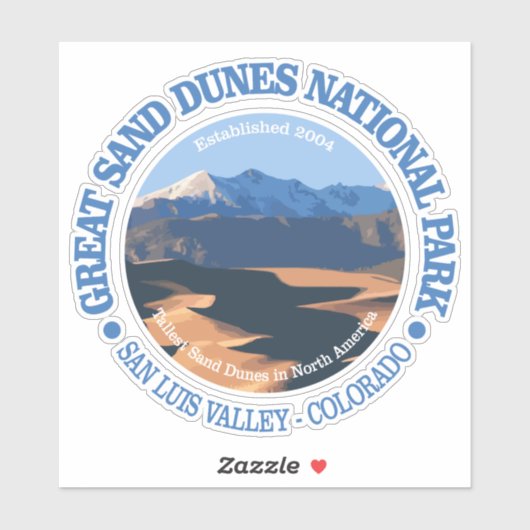 Sticker Great Sand Dunes NP (Feuille)