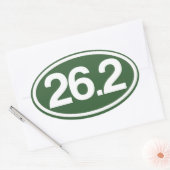 Sticker Green 26.2 (Sticker Marathon Complet) (Enveloppe)