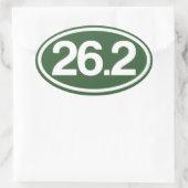 Sticker Green 26.2 (Sticker Marathon Complet) (Sac)