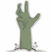 Sticker Green Frankenstein Monster's Hand and and Arm (Devant)