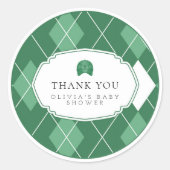 sticker green golf faveur (Devant)