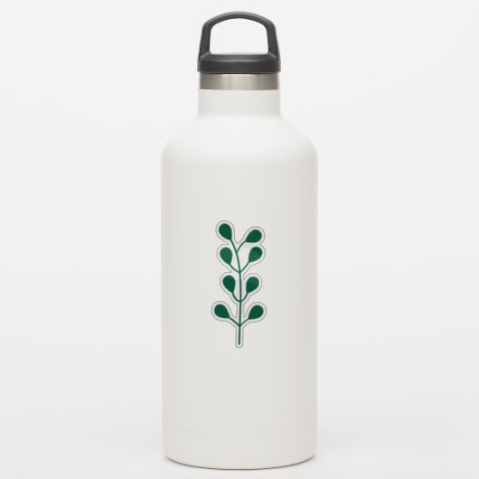 Sticker Green Greenery Branch Cutom Cut Transparent (Gourde)