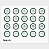 Sticker Green Holiday Snowflakes (Feuille)