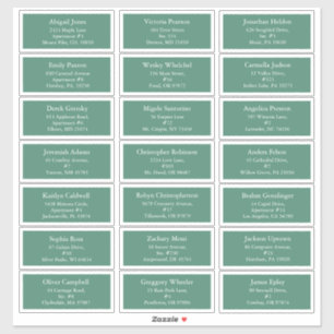 Sticker Green Holly Jolly Christmas Adresse d'invité