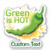 Sticker Green is HOT (Devant)