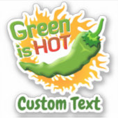 Sticker Green is HOT (Devant)