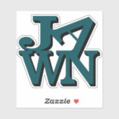 Sticker Green Jawn de minuit (Feuille)