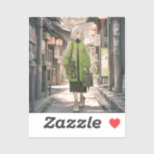 Sticker Green JK シール Seal|寿司娘 GenerativeAI (Feuille)