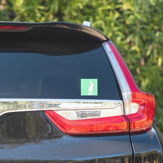 Sticker Green JK シール Seal|寿司娘 GenerativeAI (Côté voiture)