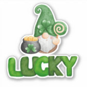 Sticker Green Lucky Little Irish Guy (Devant)
