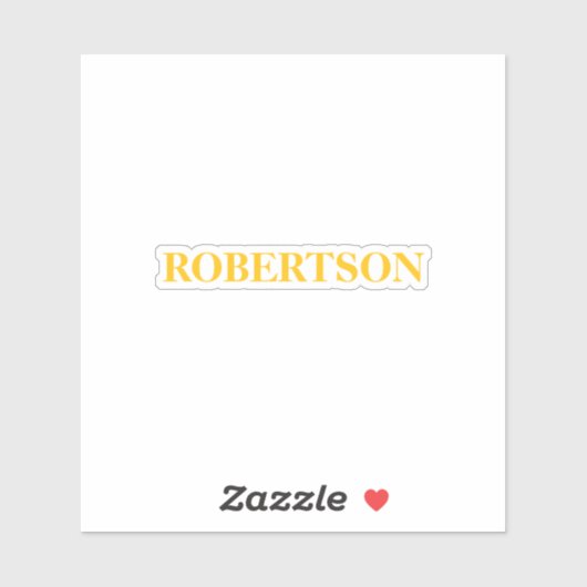 Sticker Green minimalist custom name  (Feuille)