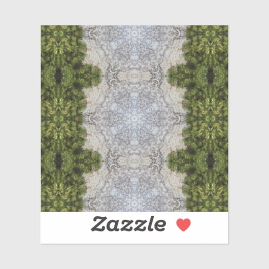 Sticker Green Moss & Earth Nature Art (Feuille)