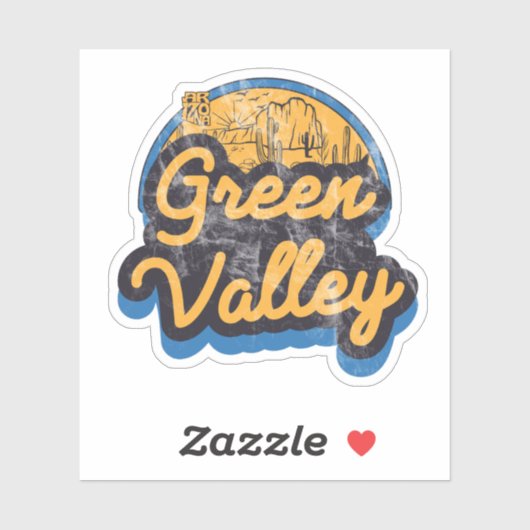 Sticker Green Valley, Arizona (Feuille)
