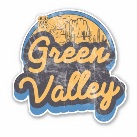 Sticker Green Valley, Arizona (Devant)