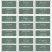 Sticker Green Very Joyeux Christmas Holiday Adresse d'invi (Devant)