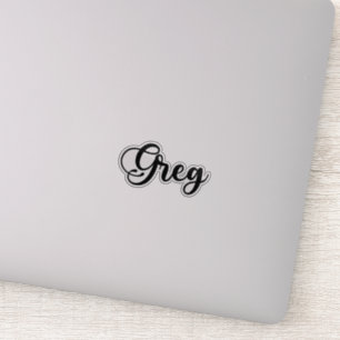 Sticker Greg Name - Calligraphie manuscrite