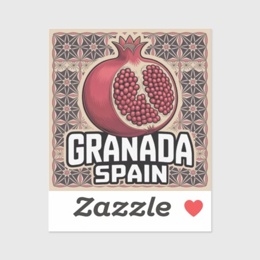 Sticker Grenade Espagne grenade (Feuille)