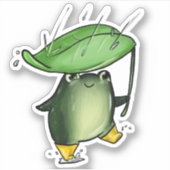 Sticker Grenouille à éclaboussure (Devant)