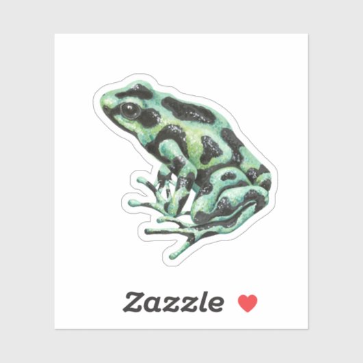 Sticker grenouille à fléchettes (Feuille)