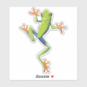 Sticker Grenouille-Arbre Amphibienne (Feuille)
