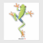 Sticker Grenouille-Arbre Amphibienne (Feuille)