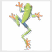 Sticker Grenouille-Arbre Amphibienne (Feuille)