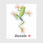 Sticker Grenouille-Arbre Amphibienne (Feuille)