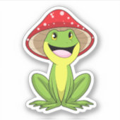 Sticker Grenouille au champignon (Devant)