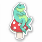 Sticker Grenouille au champignon (Devant)