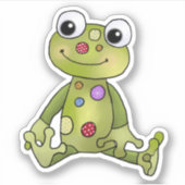 Sticker Grenouille avec points (Devant)
