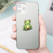 Sticker Grenouille caricaturale (Téléphone)