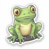 Sticker Grenouille caricaturale (Recto)
