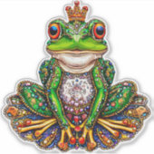 Sticker Grenouille de dessin animé (Devant)